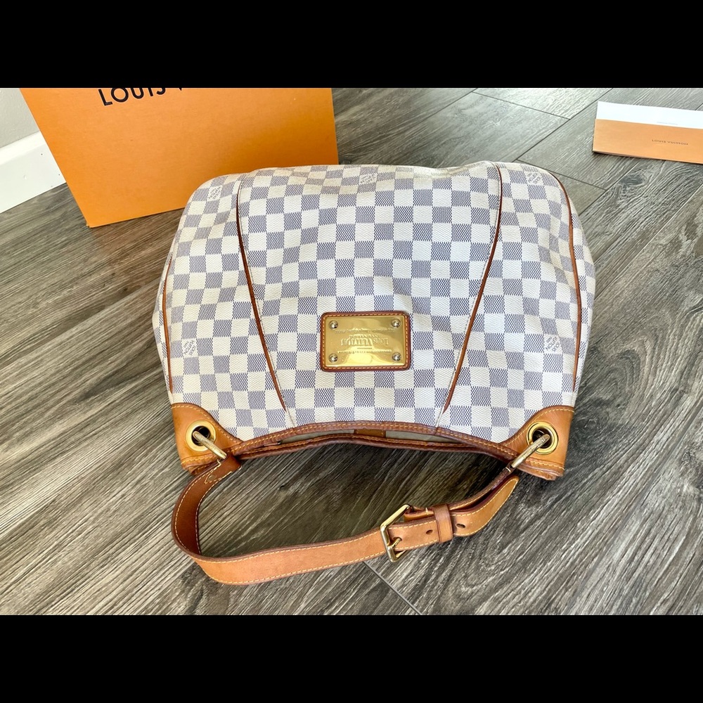Authentic Louis Vuitton Damier Azur Galleria PM